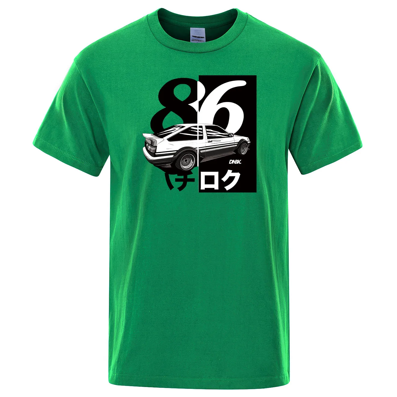 AE86 Начальная D Homme футболка мужская с принтом Drift Футболка модная крутая футболка японское аниме короткий рукав летние хлопковые повседневные топы - Цвет: green 6