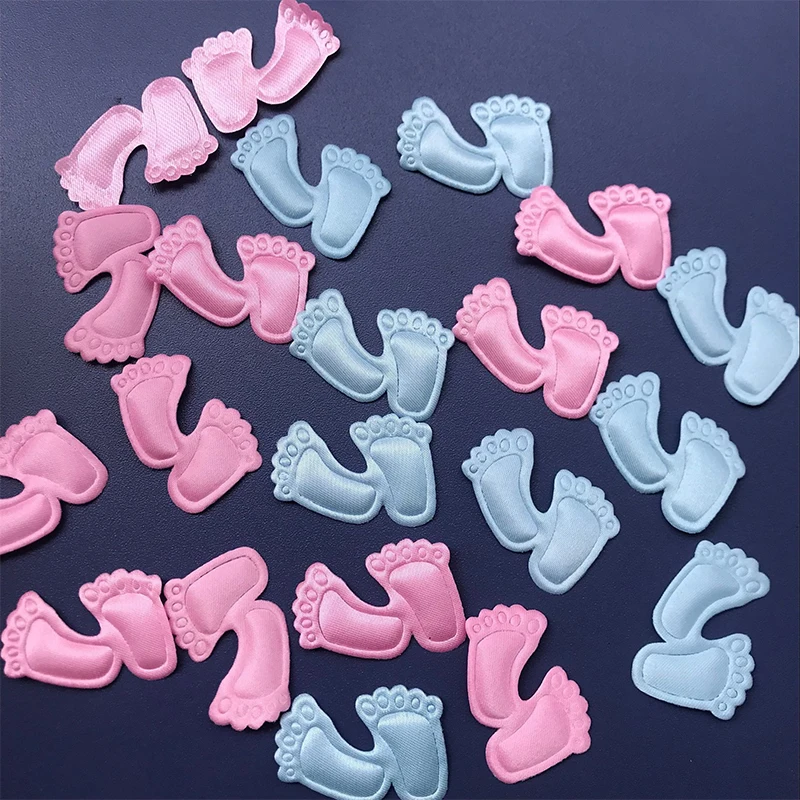 100pcs/pack Foam Footprint Confetti For Birthday Party Baby Shower Feet Pattern Decorations Decor Paper Stickers Kids Gift | Дом и сад