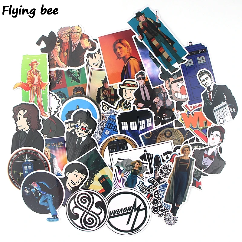 Flyingbee 37 шт. креативный стикер водонепроницаемый смешной ПВХ Скрапбукинг для