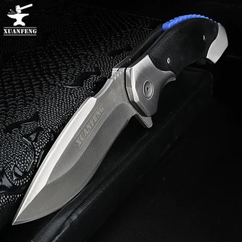 

XUAN FENG 57HRC Folding Knife Tactical Survival Knives Hunting Camping High Hardness Military Survival Knifes Pocket