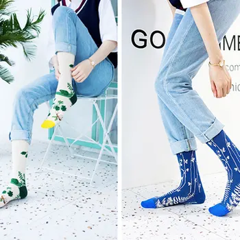 

Creative High Qualit Socks Print Women Men Hip Hop Stocking Streetwear Socks Fashion Sports Soft Cotton Women Animal