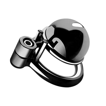 Stainless steel male small metal penis lock Bird Trumpet Chastity cage belt cock rings slave bondage restraint BDSM man sex toy 5