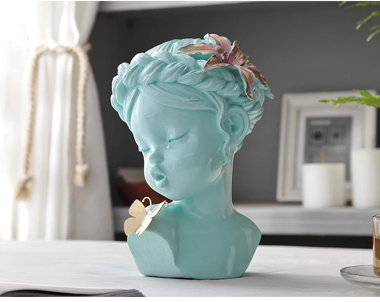 Home Decor 3D Figurine Table Decoration Europe Sculpture Modern Living Room Desk Decorations Cute Kids Angel Miniature Statue (6)