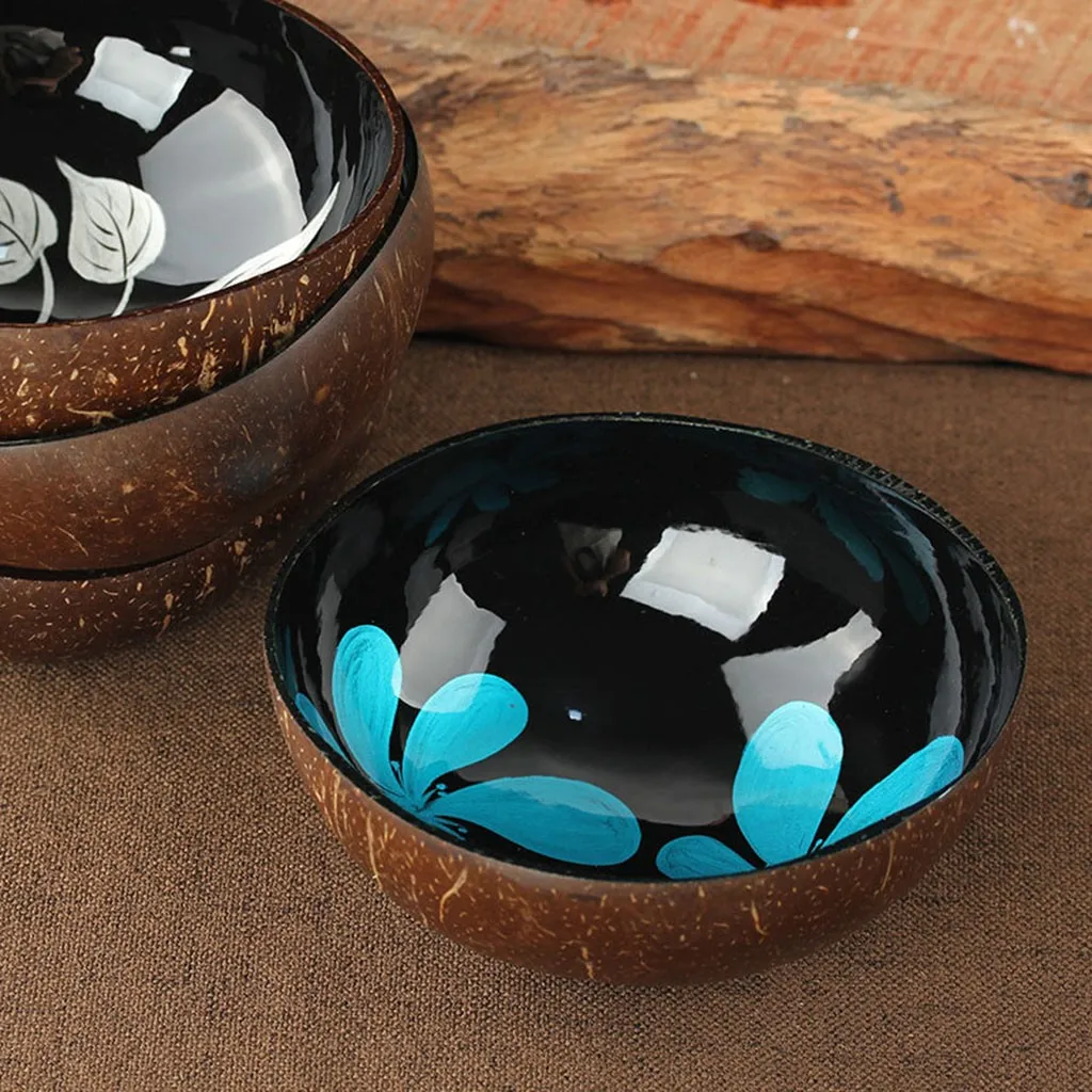 Натуральная миска из скорлупы кокоса для хранения дома креативная декоративная чаша для хранения конфет домашняя настольная чашка для хранения мусора чашка в виде кокоса