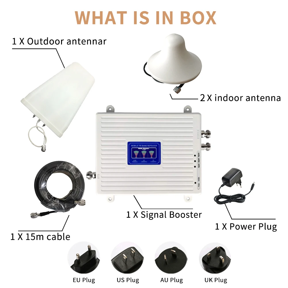 2G 3G 4G 900 1800 2100 мобильный усилитель 2 антенный ретранслятор GSM DCS WCDMA LTE сотовый