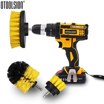 

OTOOLSION Power Drill Scrubber Brush Drill Brush Cleaning Brush For Bathroom Car Tires Carpet Tub Tile Leather 2/3.5/4/5 Inch