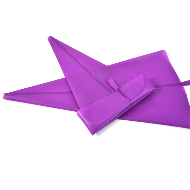 Lila Szilikon Tpu Csővezeték -Táska Újrafelhasználható Jegesedés Csövek Krém Tészta Táska Torta Díszítő Szerszám Diy Fondant Cukrász Lógó Táskák - Image 2