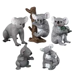Имитация мини животное коала твердая фигурка-модель стол орнамент образование игрушечная кукла Фигурка коллекция для детей подарок новый