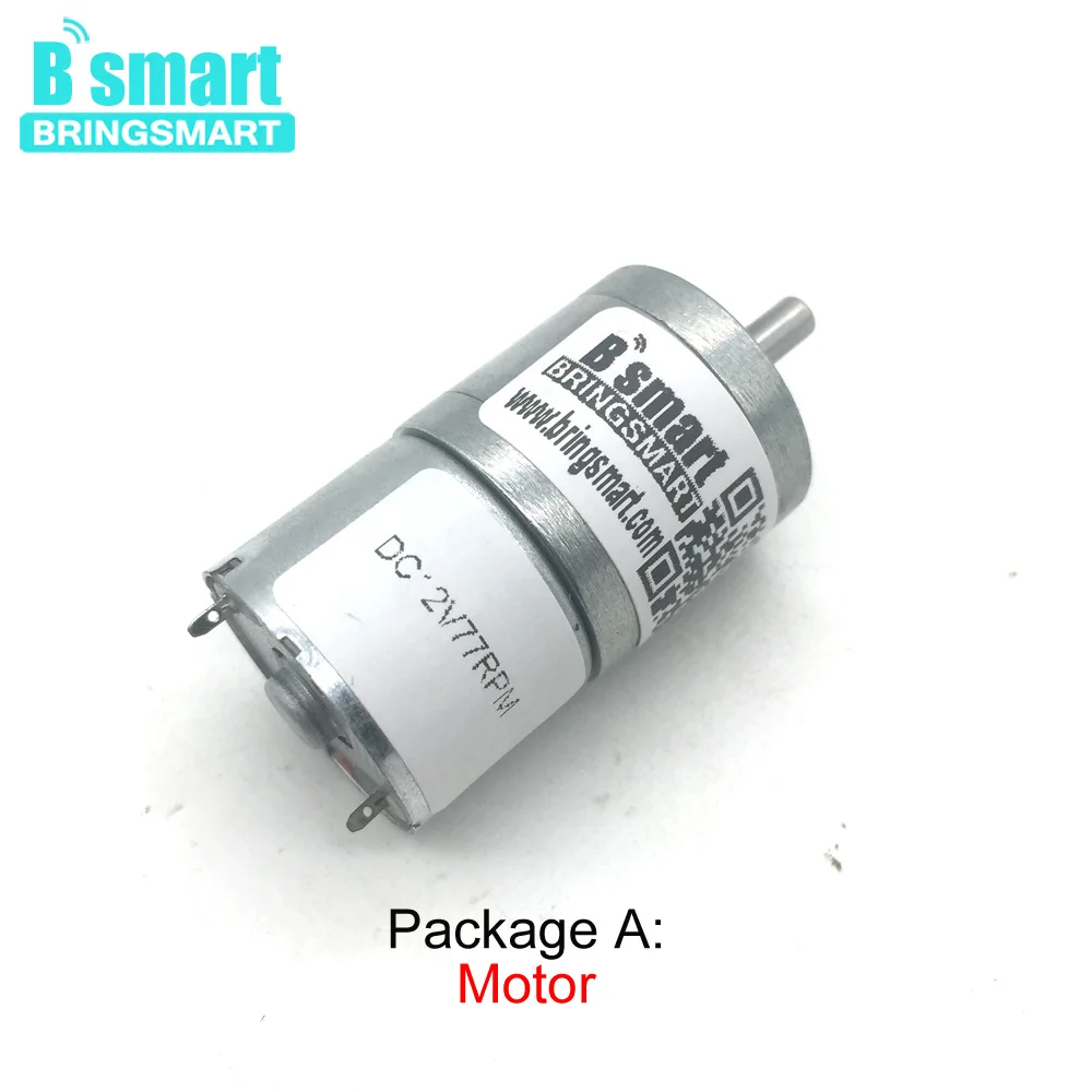 Bringsmart JGA25-310 Шестерни мотор 6-12V высокий крутящий момент DC снижение обратимый электродвигатель 12 вольт Шестерни двигатель Moter двигателя