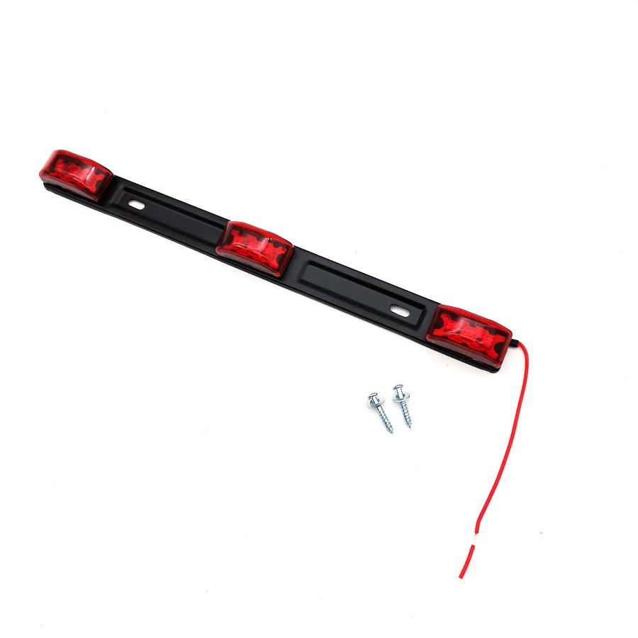 

Красный оформления ID бар маркер светильник 3 светильник 9 СВЕТОДИОДНЫЙ трейлер море светодиодный Нержавеющая сталь