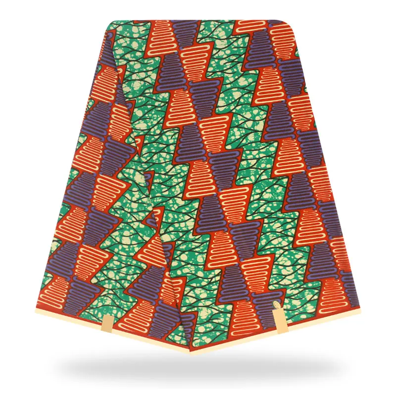 Анкара африканская ткань настоящий воск ткань африканская печать воск африканская вощеная ткань принтом ткани Анкара ткань - Цвет: YJ751016C5