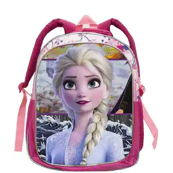 

Disney New Kids Princess schoolbag Elsa girls boys children Cartoon backpack kindergarten School Bags