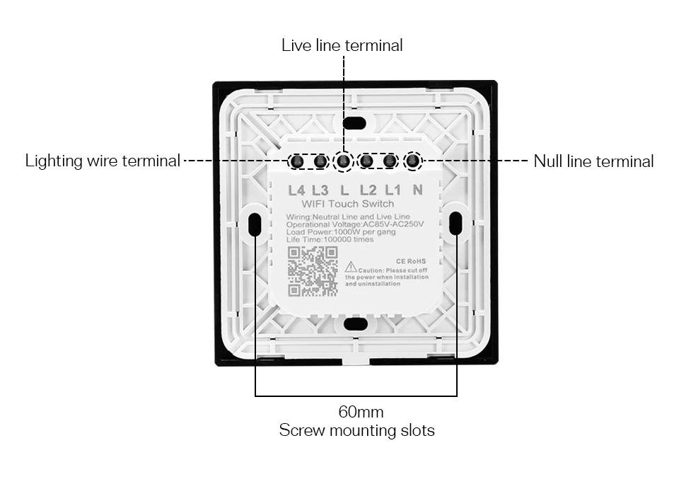 Wifi Wall Touch Sensitive Switch Remote Control 1 2 3 4 Gang Wireless Led Light Smart Touch Screen Switch Glass EU UK Standard (15)