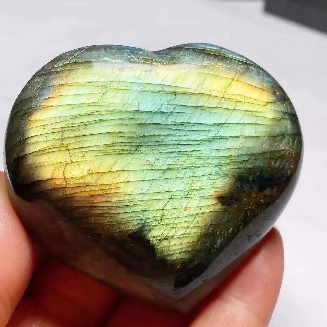 50-330g Natural Labradore core crystal polished stone for healing and decorative natural stones minerals | Дом и сад