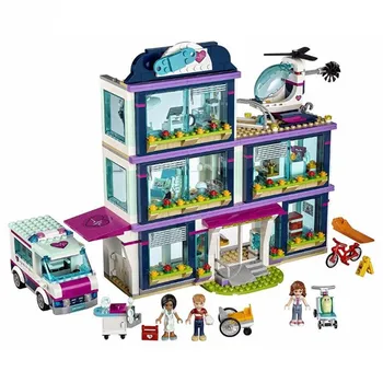 

41318 Friends City Heartlake Hospital Ambulance Block Set Princess Undersea Palace Compatible With lepining Friends Girls Toys