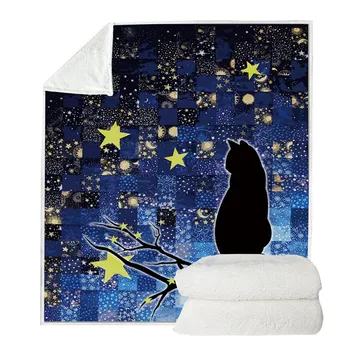 

Double Side Blanket Outdoor Animal Themed Sherpa Fleece Throw Blanket For Bed Couch Sofa Kids Adults All Season