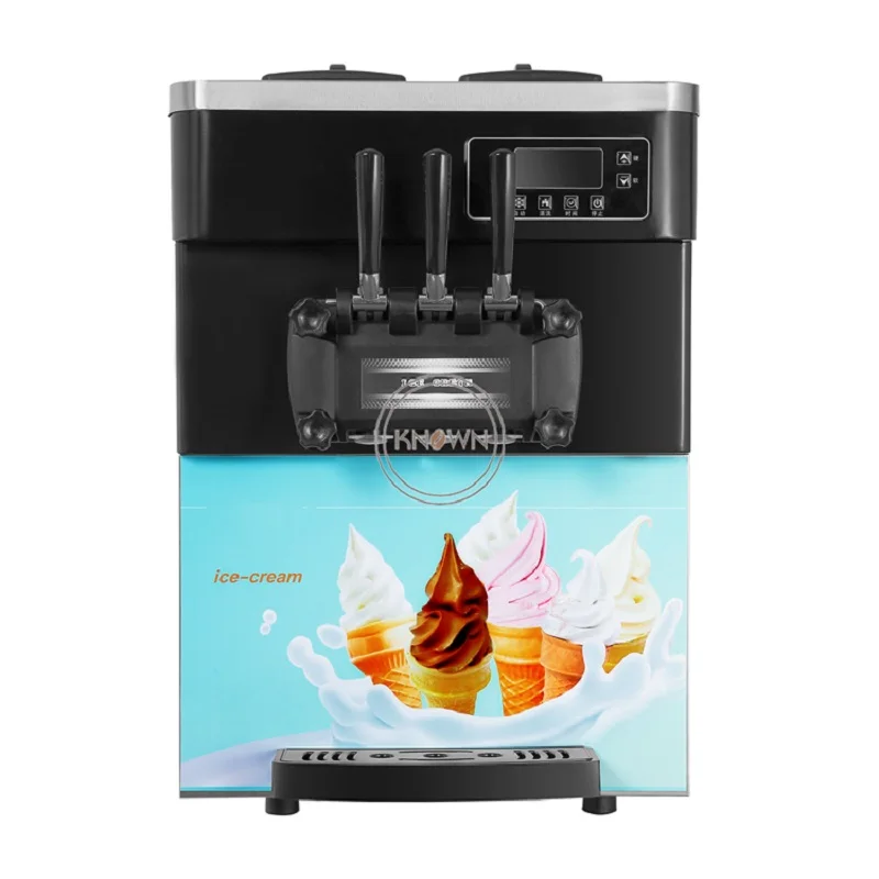 

Commercial automatic mini table desktop 6L*2 soft serve ice cream small vending making machine 20-28L/H capacity 3% discount