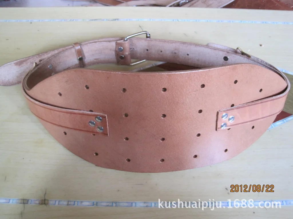 

Miner Only Protective Equipment Cowhide Waist Supporter Full-grain Leather Waist Support Leather Belt