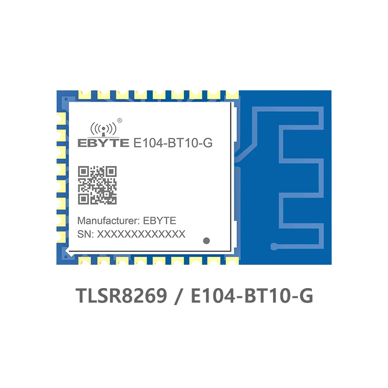 

TLSR8269 Bluetooth 2.4GHz 8dBm SigMESH Module RF Shield Wireless Module E104-BT10G UART networking SMD PCB antenna type