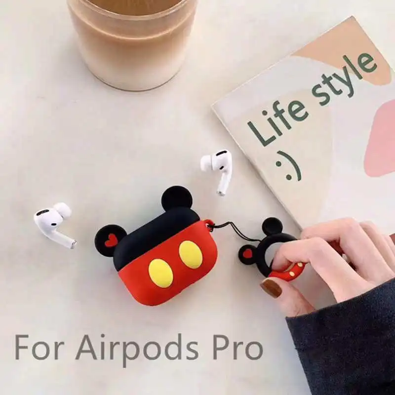 LOVERONY Cartoon Bluetooth Earphone Silicone Case For Apple AirPods Pro Headset Protect Cover Cute Charging Box Air pods Pro 3 - Цвет: NBS-B