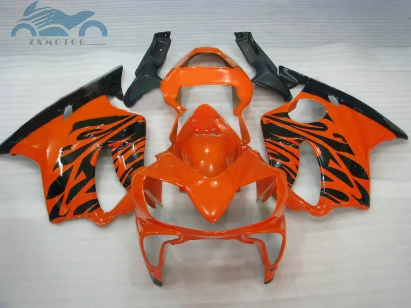 Пользовательский обтекатель OEM комплект Подходит для Honda cbr600f4i 2001 2002 2003 CBR 600 F4i 01 02 03 ABS обтекатель оранжевый черный LD11