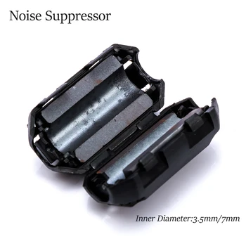 

5pcs 3.5/7mm EMI RFI Noise Suppressor Clip Choke Ferrite Core Cable Filter Black Passive Components