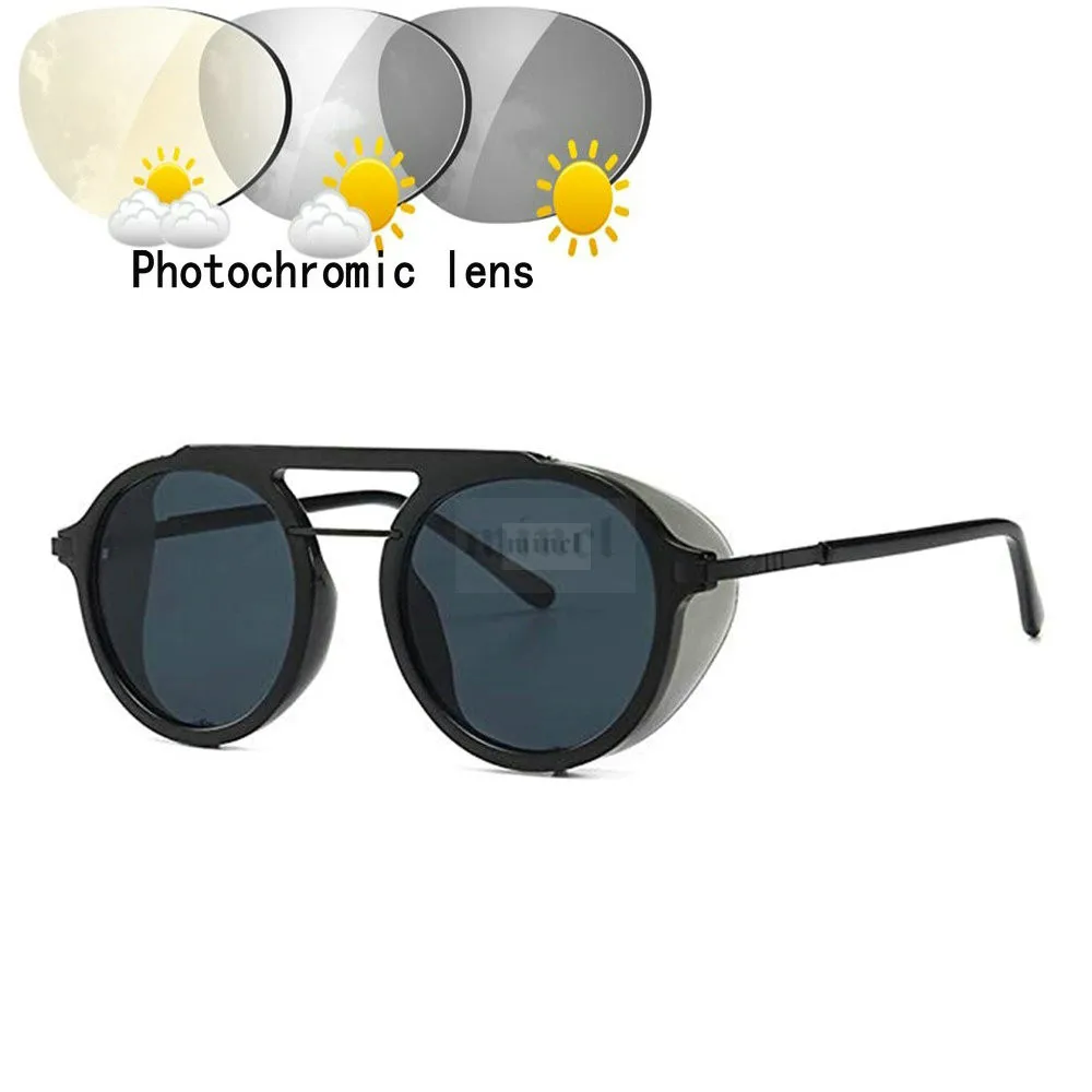 

Retro prescription business men sun photochromic progressive reading glasses fashion men women color multi-focus graduation FML