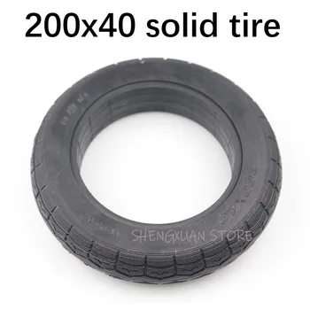 

Free shipping 200x40 Electric Scooter Solid Tubeless Tires Wheel Tyres 8 inch folding bicycle baby's car solid tyre