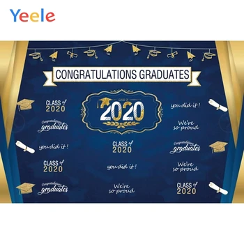 

Class Of 2020 Congratulations Graduates Graduation Backdrop Vinyl Photography Background Photographic Backgrounds Photophone