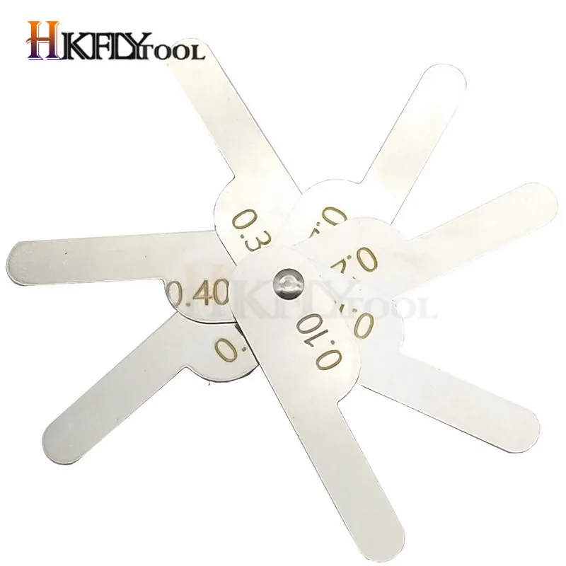 Dental Interproximal Reduction Gauge Measure Tooth Gap Stainless Steel Reciprocating Feeler Gauge Measuring Caliper