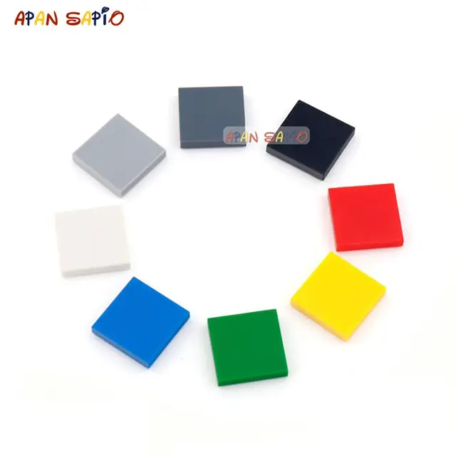 200pcs DIY Building Blocks Figure Bricks Ceramic Tile 2x2 Educational Creative Size Compatible With 3068 Toys for Children Mixed color 200pcs