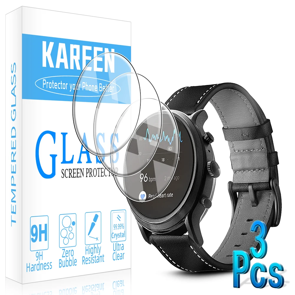 Закаленное стекло для Fossil Gen 5 Carlyle HR Q Explorist Venture 4 Fitbit Versa 2018 Lite Edition экран смарт часов 3 шт.|Защита экрана| |