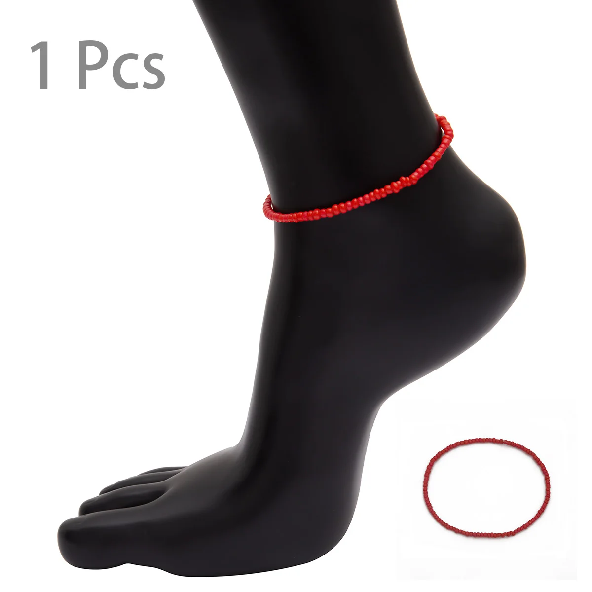 SHIXIN Бохо Радуга ноги/лодыжки браслет для женщин маленький красочный браслет на ногу из бисера браслет талисманы эластичный бисерный браслет на ногу - Окраска металла: S03-1
