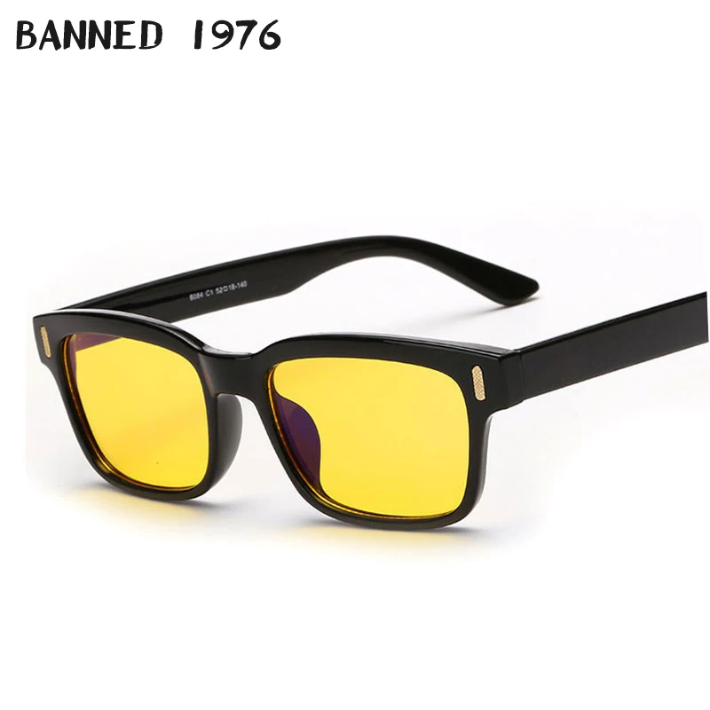 Beanned 1976 оправа с прозрачным стеклом новое стекло es компьютерная квадратная плоская зеркальная оправа очки Брендовые модные антирадиационные стекла es