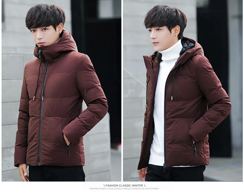 Down Puffer Jacket Monclair Winter New Men Korean Version Short Windproof Warm Jacket Casual Male Outwear Jackets