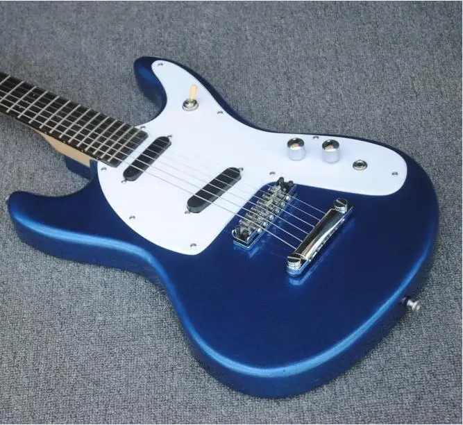 

metallic blue Mosrite 1965 adventure II electric guitar smoer headstock shape mosrite electric guitar free shipping
