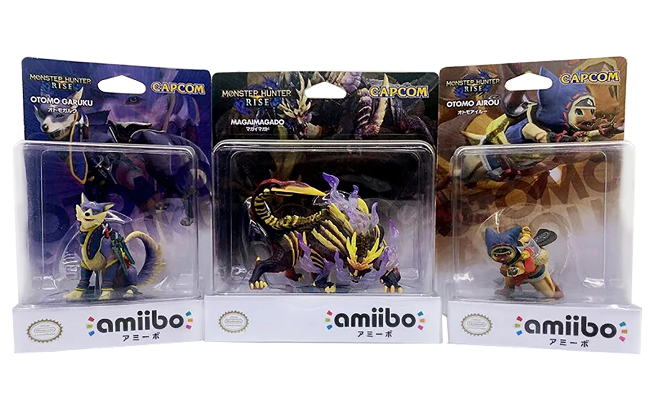 Nintendo Amiibo Figure - Monster Hunter Rise Series - Otomo Airou /  Otomogaruku / Magai Magado - Accessories - AliExpress