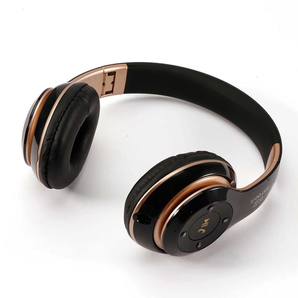 Беспроводные Bluetooth наушники складные шлем Стерео игровая гарнитура Hifi наушники с микрофоном Поддержка TF карты для телефонов - Цвет: Серый