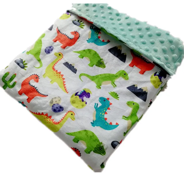 Детское одеяло для новорожденных со слоном, мягкое муслиновое Пеленальное Одеяло, двойное банное полотенце из кораллового флиса, аксессуары для коляски, спальные мешки - Цвет: 7