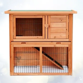 

1 Pc Rabbit Hutch Waterproof Prime 36 Inch 2 Tier Coop Hutch Cage