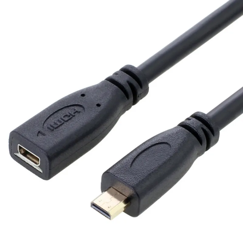 Микро HDMI мужчин и женщин кабель адаптер конвертер кабель для камеры