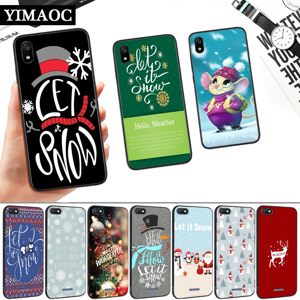 Let it snow Мягкий силиконовый чехол для Redmi 4A 4X5 плюс 5A 6 Pro 6A 7 7A S2 Go K20 Примечание