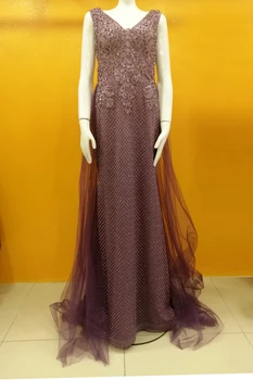 

Helen Model, Foreskin Mother Flat Cut Evening Dress, Purple