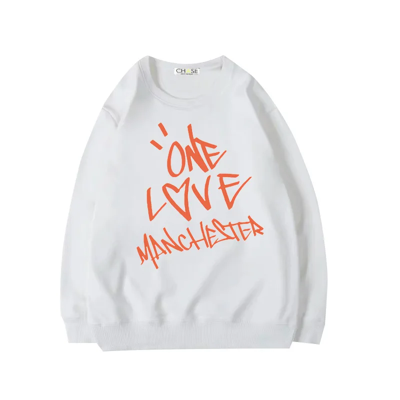 Ariana Grande в том же стиле, пуловер с принтом «One Love mancher», женские повседневные толстовки на осень и зиму, топы в стиле хип-хоп, уличная одежда