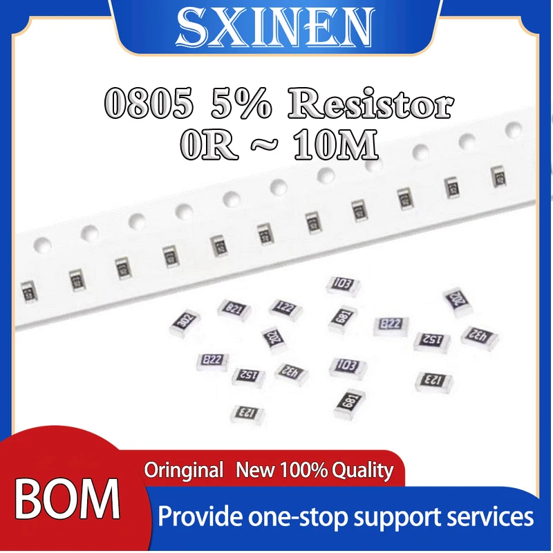 100 шт. 0805 5% 1/8 Вт резистор SMD чип 0R ~ 10M 0 1R 10R 100R 220R 330R 470R 47 10 1K 4 7 K 100K 1M 1 330 470 Ом |