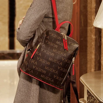 

2020 new advanced PVC leisure backpack college students' schoolbag large capacity functional Travel Backpack Female bag