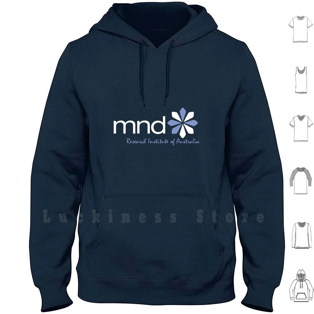 Худи с длинным рукавом логотипом Австралийского института исследований Mnd
