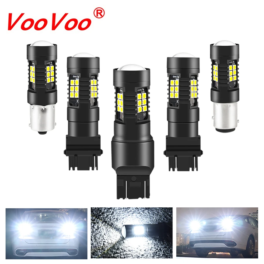 

VooVoo Car Light 1156 BA15S P21W LED Turn Signal Lamp BAY15D 1157 3156 T25 3157 P27/7W 7440 W21W 7443 Auto Lamp Bulbs LED 12V