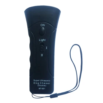 

New Ultrasonic Dog Chaser Aggressive Attack Dogs Repeller Pets Trainers LED Flashlight Useful Pet Supplies Dog Training Tools
