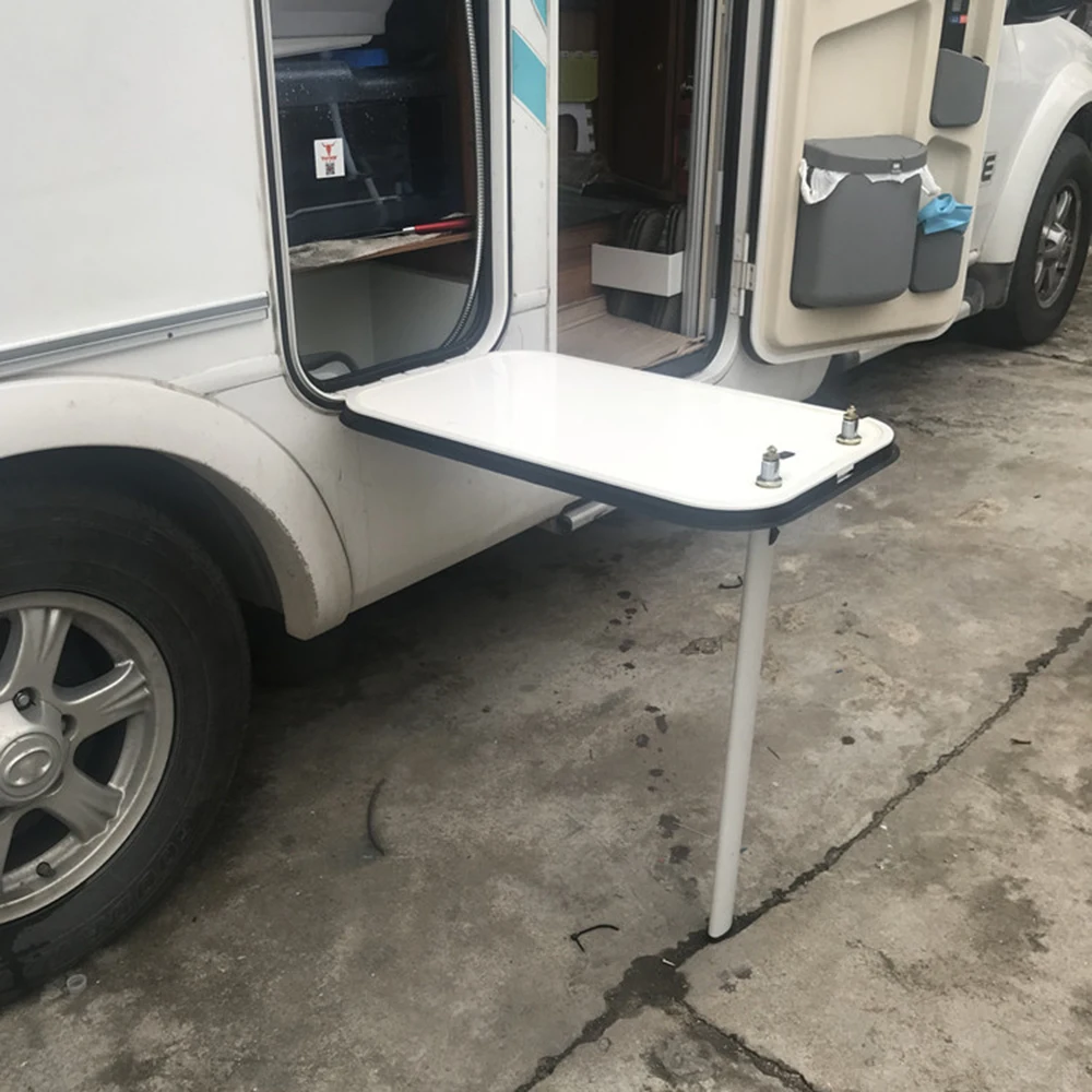 Caravan External Folding Table Aluminum RV Picnic Caravan wall Table parts Motorhome accessory folding table leg